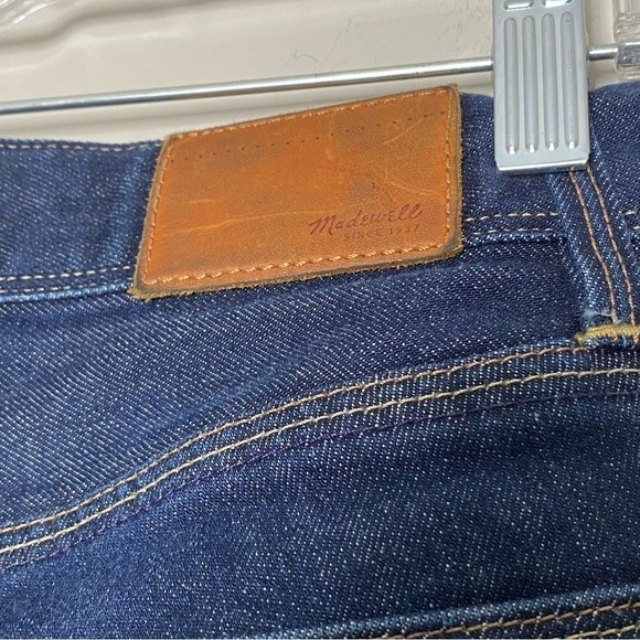 Madewell Dark Wash Zipper Ankle Mid-rise Jeans, Size 28 - Picture 7 of 14